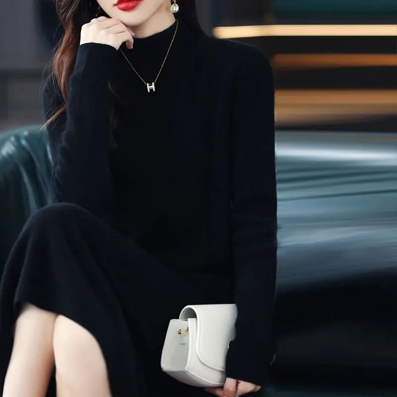 Lucía | Vestido Gris Largo de Algodón Cálido, Suave e Ideal para la Noche