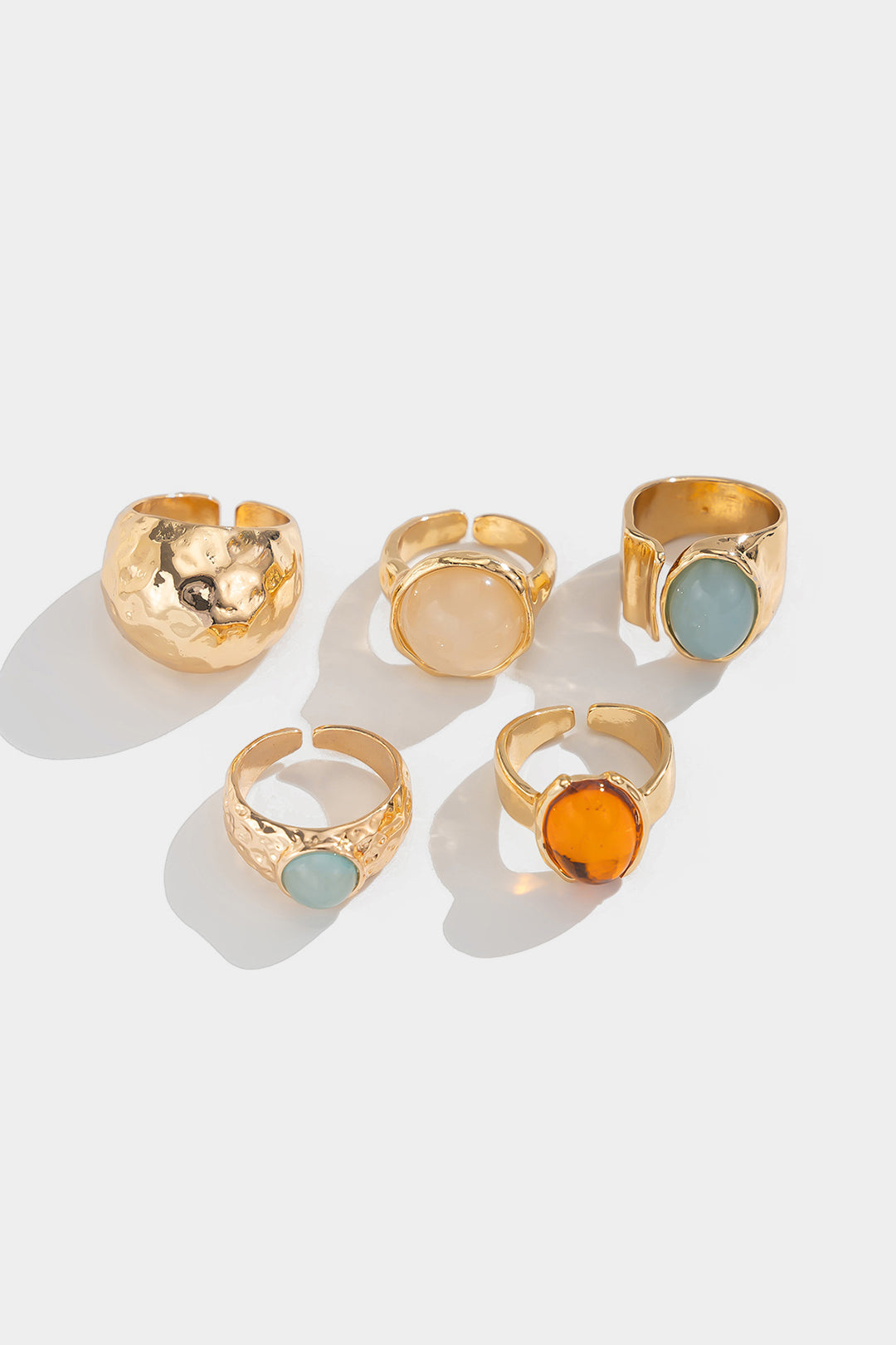 Conjunto de Anillos Abiertos con Strass