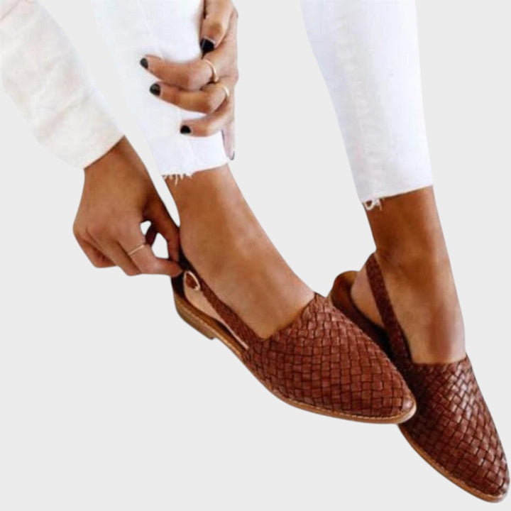 Andrea | Sandalias Planas Trenzadas Ortopédicas