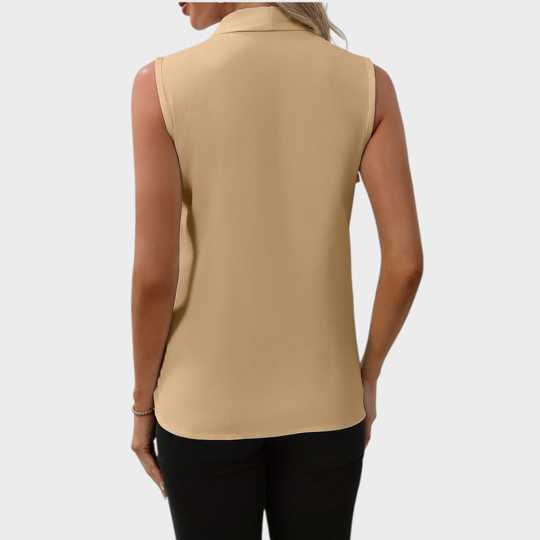 Roma | Blusa Sin Mangas Con Cuello En V